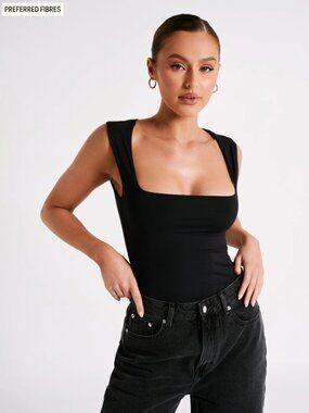 NWT! MESHKI Black Top XL